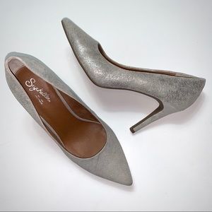 NWOT Seychelles Glitter Metallic Pumps Heels Sz 8